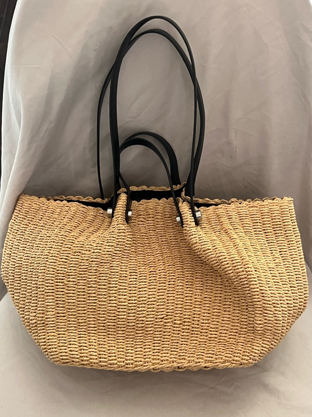 AllSaints ALLINGTON WOVEN TOTE BAG $199 NEW - Picture 4 of 10